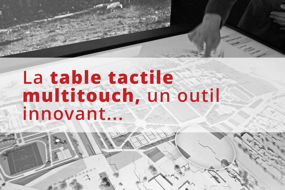 La table tactile multitouch, un outil innovant pour vos réunions ou démonstrations. - Image de couverture